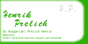 henrik prelich business card